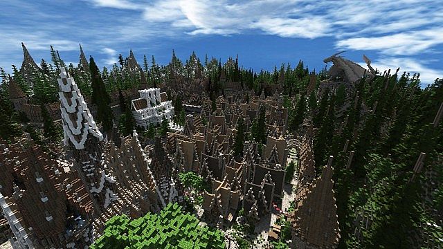 Soveriin The End of Aurae minecraft building townhall city village 7