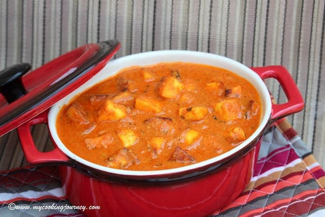 Paneer Butter Masala – No Onion No Garlic Version Paneer Butter Masala