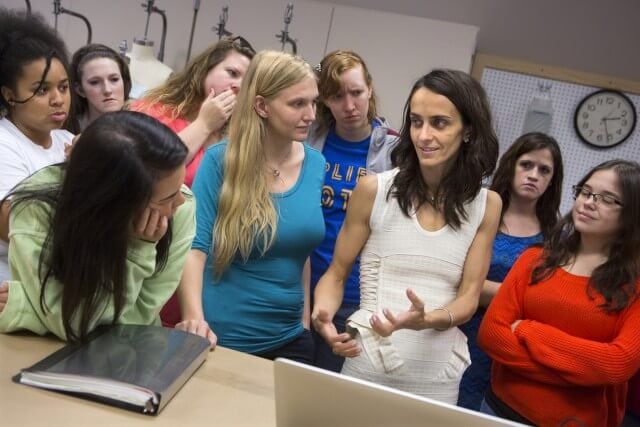 Antonina Lerch talks about what it takes to make it as a costumer on the West Coast during a master class at Brenau.