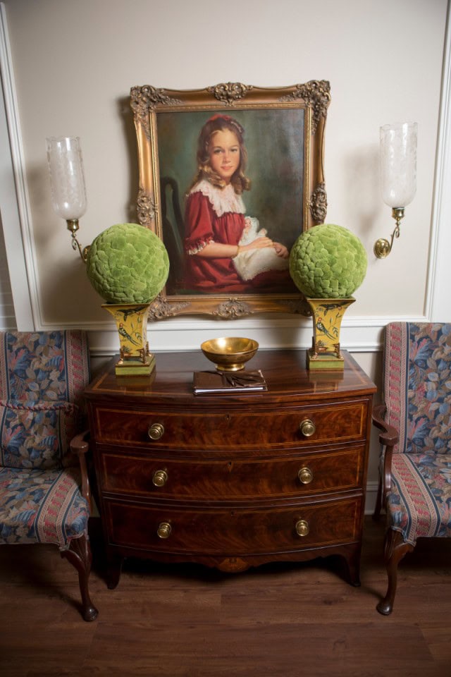 Interior of the newly constructed Alpha Delta Pi house on the Sorority Row along Prior Street on Brenau University's historic Gainesville campus.