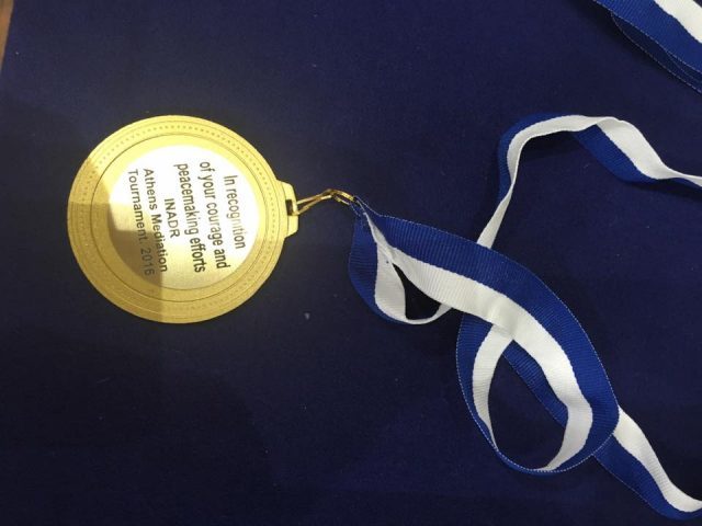 The special medallion prepared for the Syrian participants.