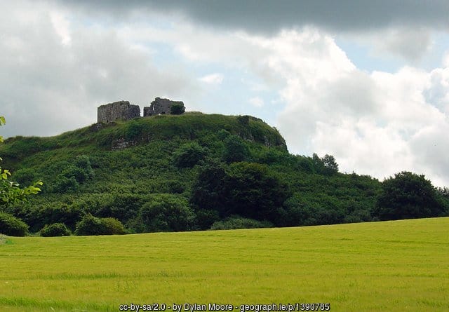 The Rock of Dunamase sits 150 feet high on a rocky outcrop in County Laois