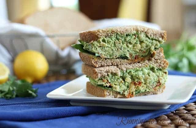 Chickpea Pesto Sandwich