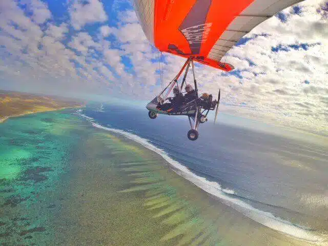 Microlight Flight over Ningaloo Reef in Western Australia