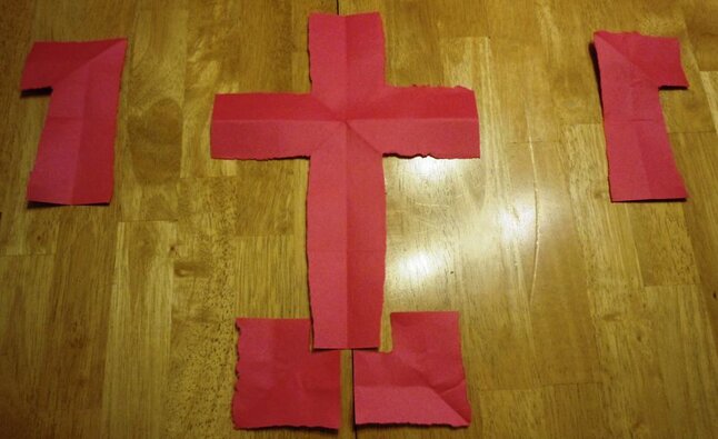 DSCN8289 Use this Bible Object Lesson for Kids to tell the gospel by folding and tearing a sheet of paper. Great salvation object lesson!