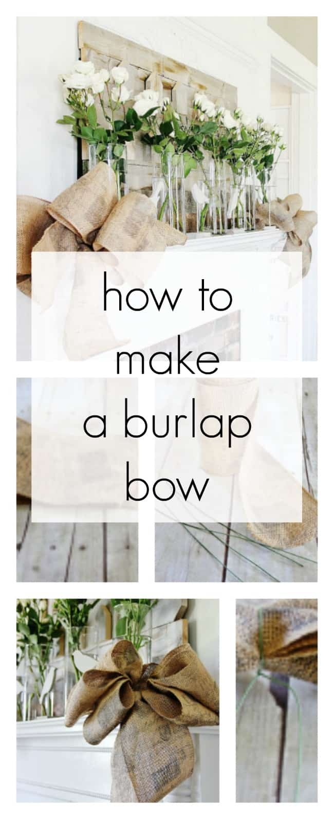 How To Make A Burlap Bow Thistlewood Farm