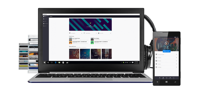 Deezer biedt een speciale Windows 10 applicatie met extra mogelijkheden.