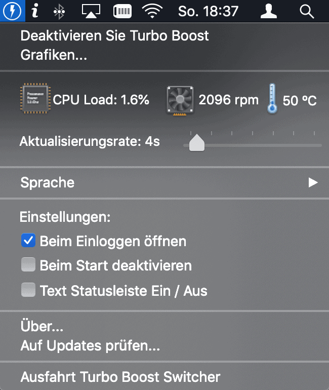 Turbo Boost Switcher