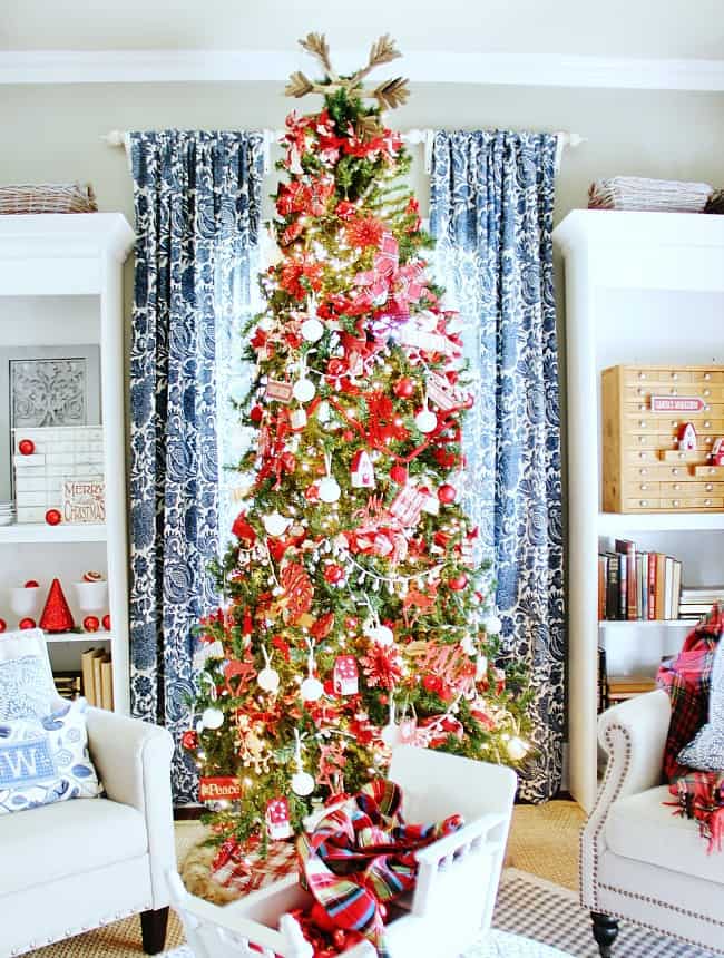 Blue And White And Red Christmas Decor Thistlewood Farm