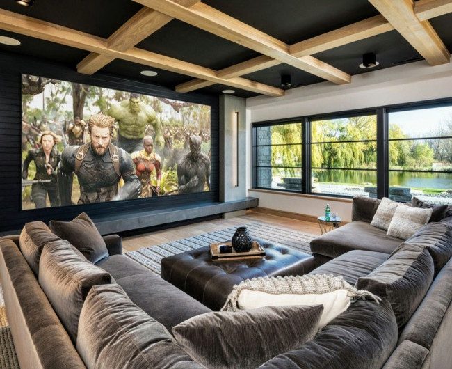 media room curtain ideas