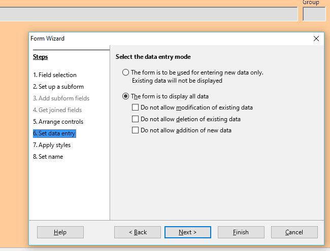 5 Set Data Entry 5 Set Data Entry