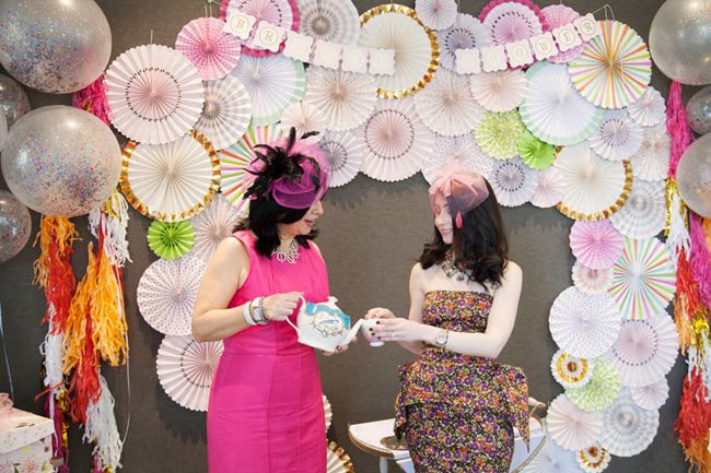 Floral High Tea Bridal Shower Photo Booth Backdrop Floral High Tea Bridal Shower Photo Booth Backdrop