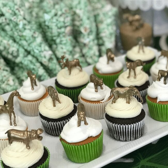Jungle Animal Cupcakes Jungle Animal Cupcakes