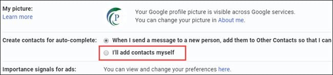change auto-complete options