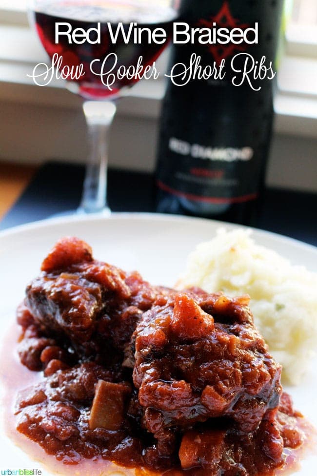 Red Wine Braised Slow Cooker Short Ribs Urban Bliss Life