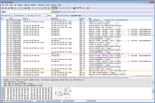 Wi-Fi WLAN Case Study 13. Wi-Fi WLAN Network Protocol Investigation