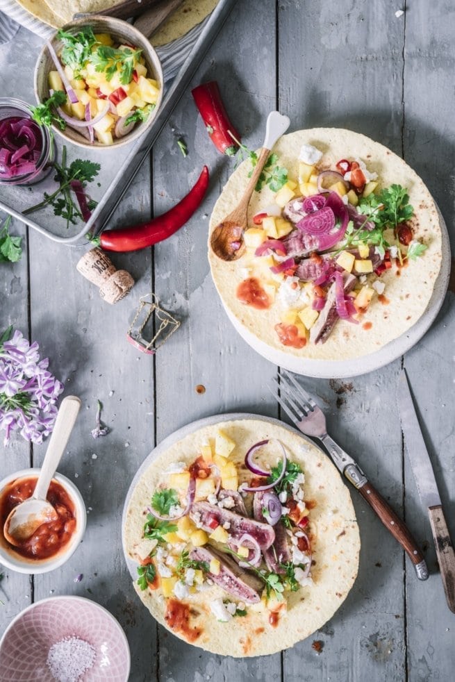 Tacos mit Carne Asada