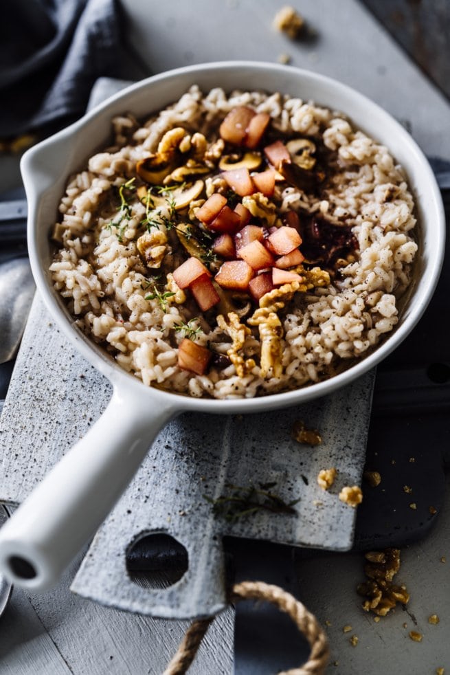Ein tolles Rezept für Walnuss Risotto mit Taleggio