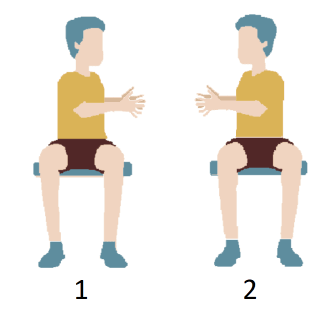 Example for shoulders and back exercise