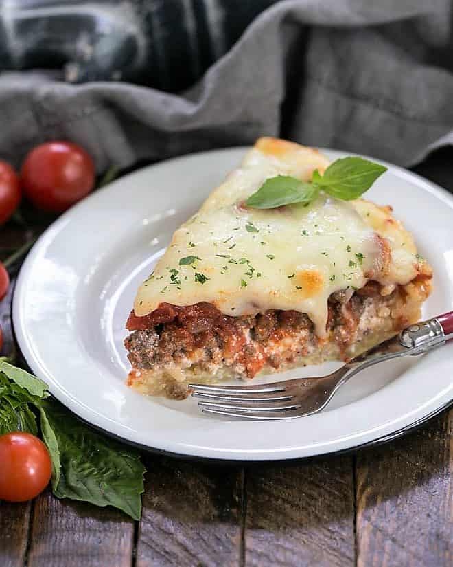 Spaghetti Pie with Sour Cream - That Skinny Chick Can Bake