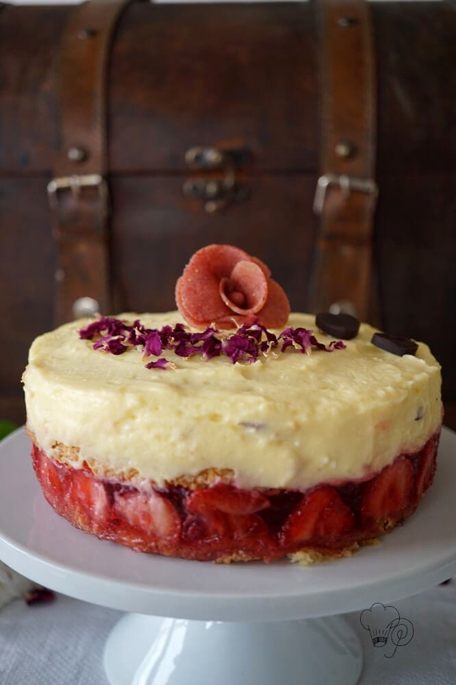 Erdbeer-Rosen-Torte - Heute vor 6 Jahren... 3 Erdbeer-Rosen-Torte