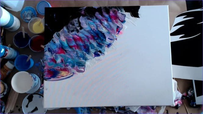 How To Make An Unicorn Painting With Acrylic Pouring Homebody Hall Ready to channel your inner picasso, or maybe it is monet, matisse? unicorn painting with acrylic pouring