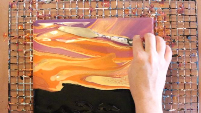 How To Paint A Sunset Painting With Acrylic Pouring Homebody Hall Could you please add some more videos for beginners. how to paint a sunset painting with