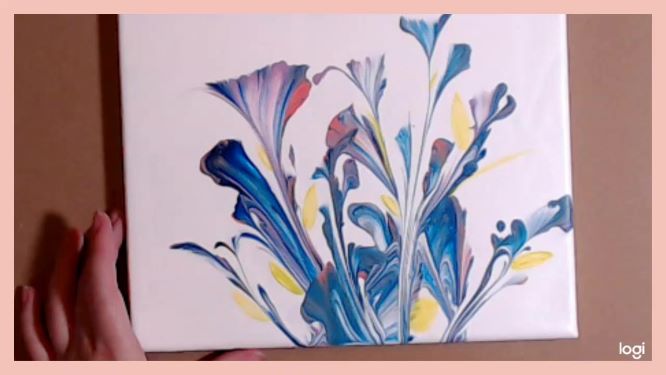 Easy String Pull Painting Flowers For Beginners Homebody Hall