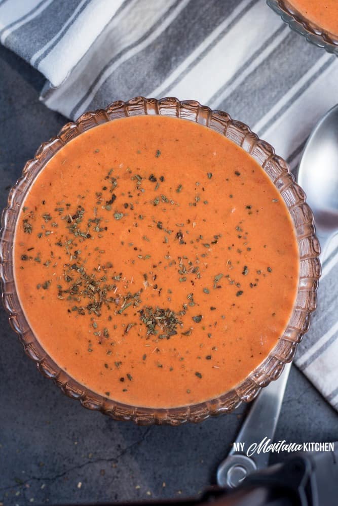 Creamy Tomato Soup Recipe with Basil and Cream Cheese My Montana Kitchen