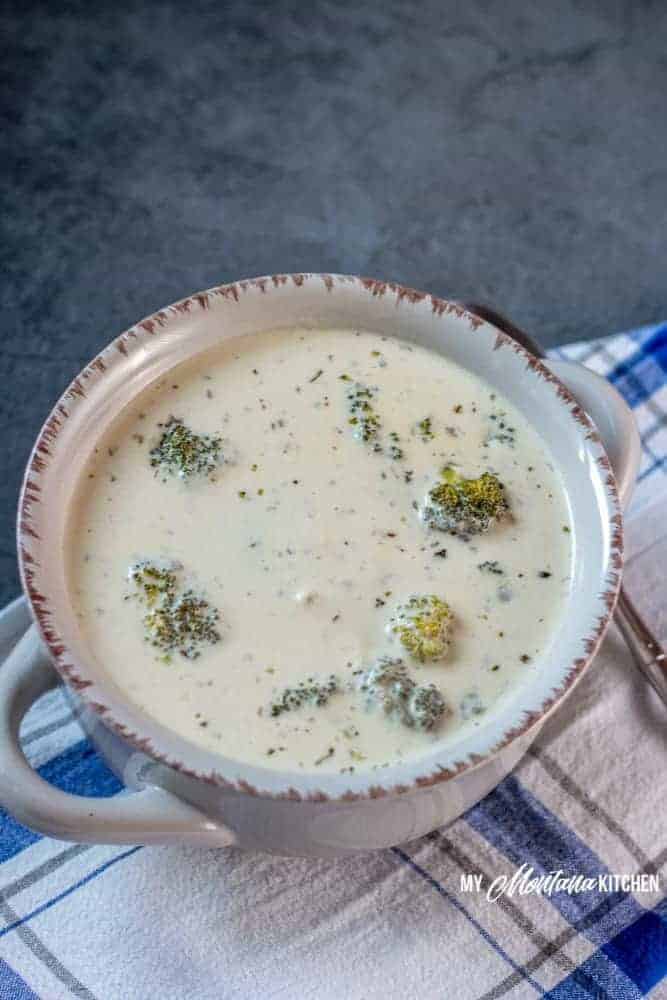 Broccoli Alfredo Soup with Sausage
