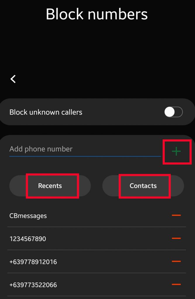 how to block text messages from unknown numbers on samsung