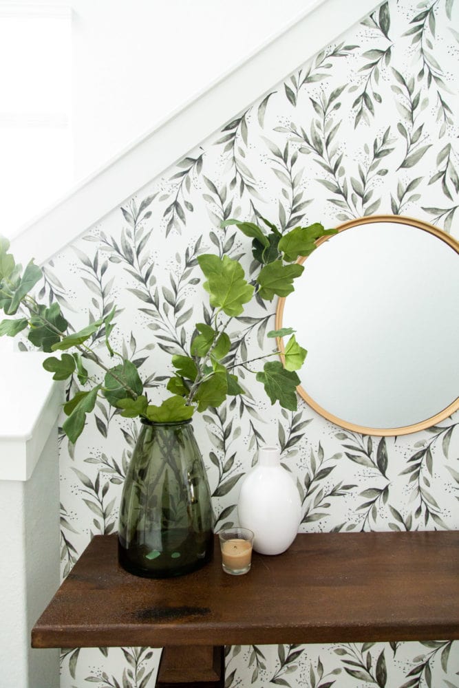 details of entryway makeover