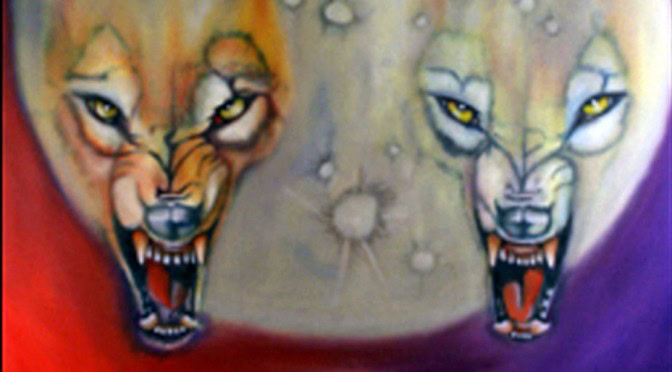 Tarot card moon,Pisces,major arcana