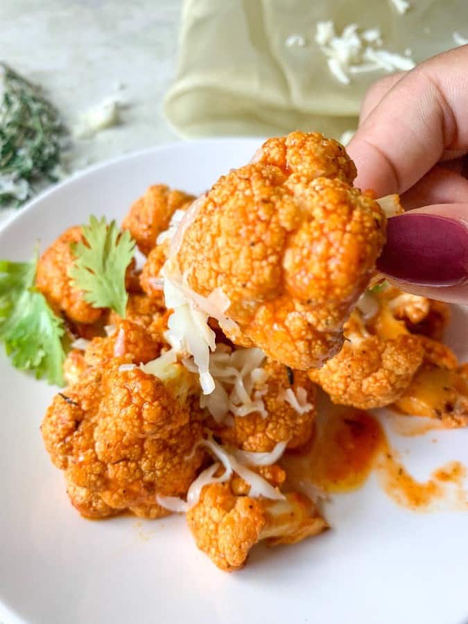 Cheesy Buffalo Cauliflower