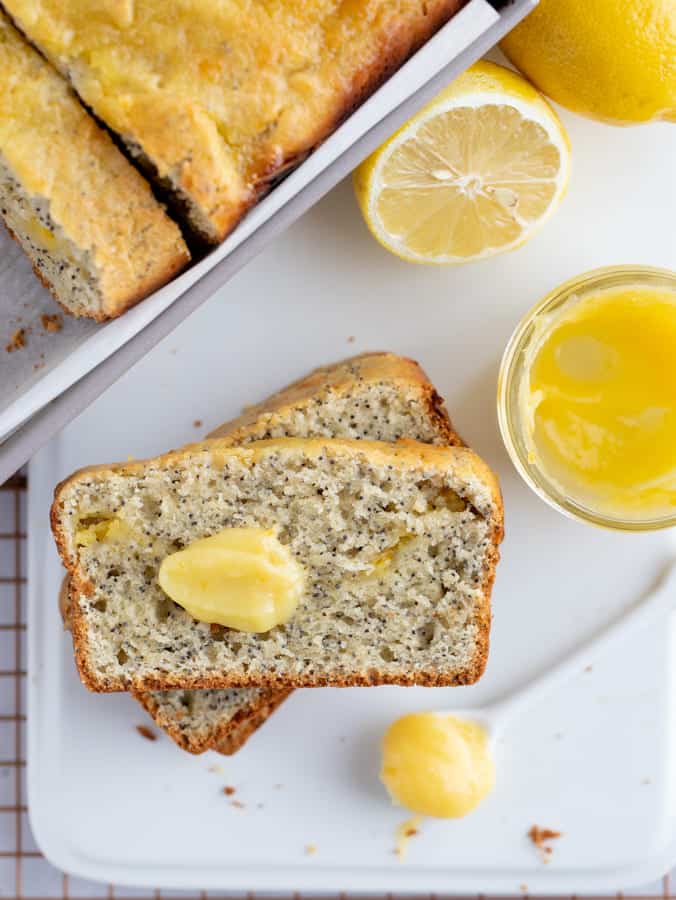 gluten free lemon poppy seed bread