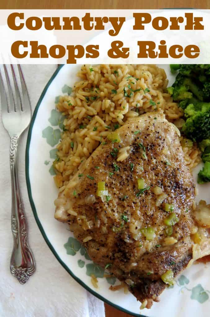 Country Pork Chops and Rice Casserole recipe from The Country Cook