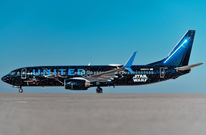 Boeing B737-800 авиакомпании United Airlines по мотивам