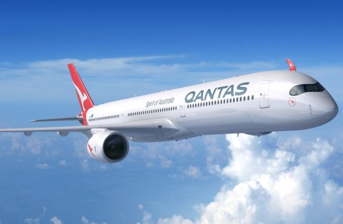 Авиалайнер A350-1000 компании Qantas