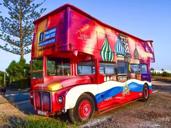 Werbemittel Bus