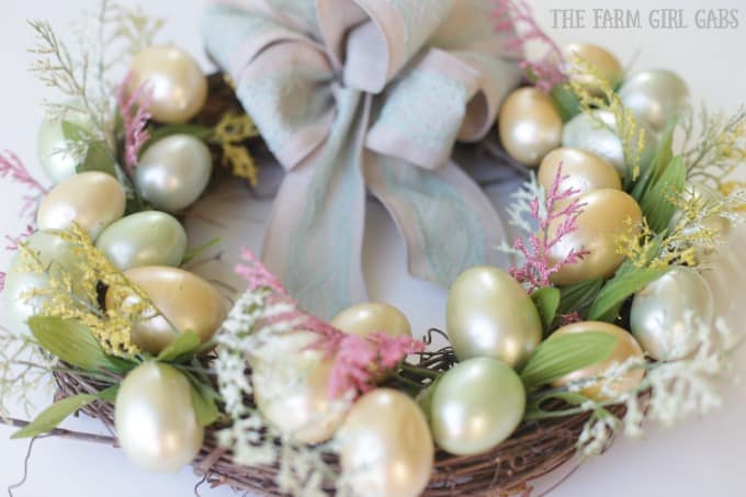 spring easter egg wreath  the farm girl gabs®