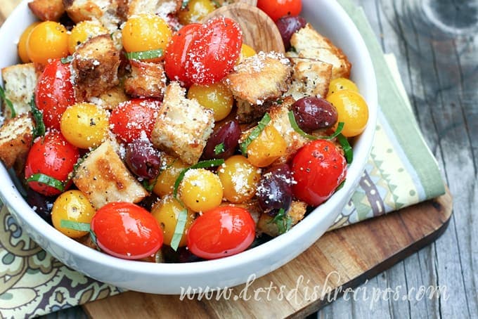 Roasted Tomato and Bread Salad (Panzanella)