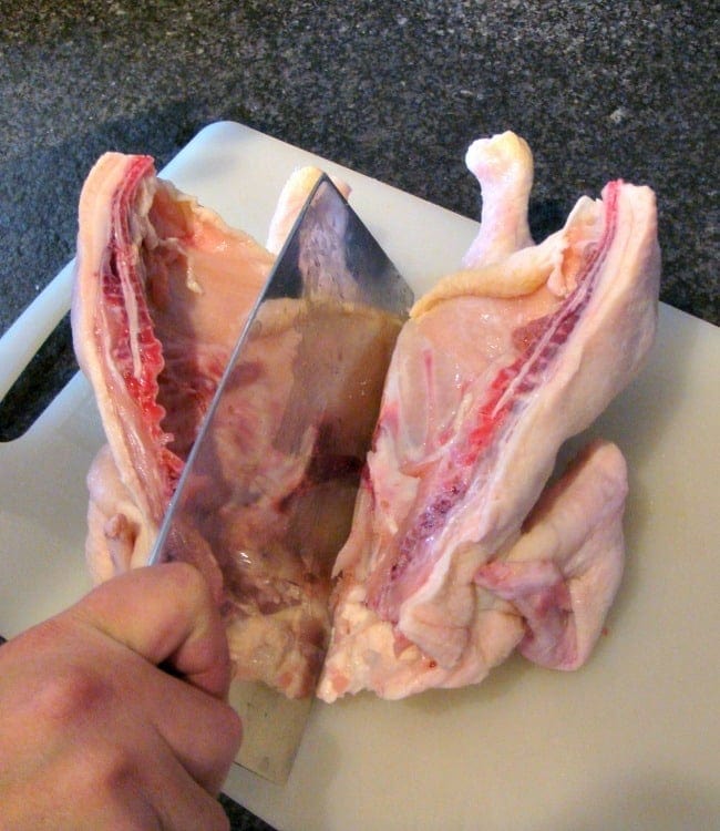 Flattened Moist BBQ Garlic and Lemon Chicken with a delicious marinade to give you juicy chicken every time. Easy instructions of how to cut a whole chicken into portions