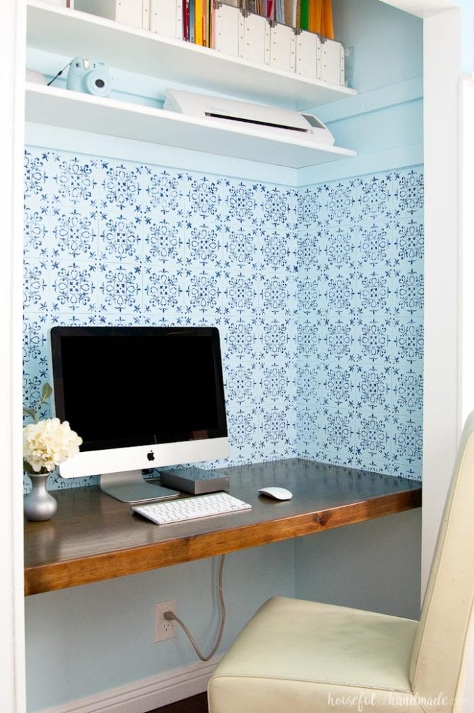 How To Build A Desk In Closet Houseful Of Handmade