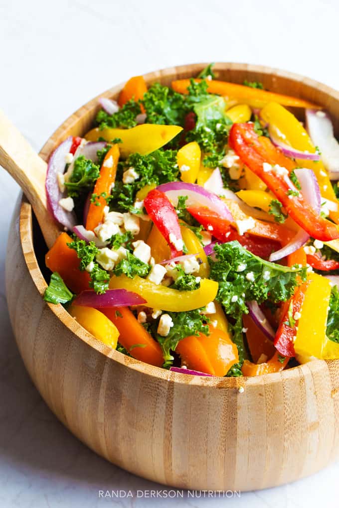 Marinated kale salad
