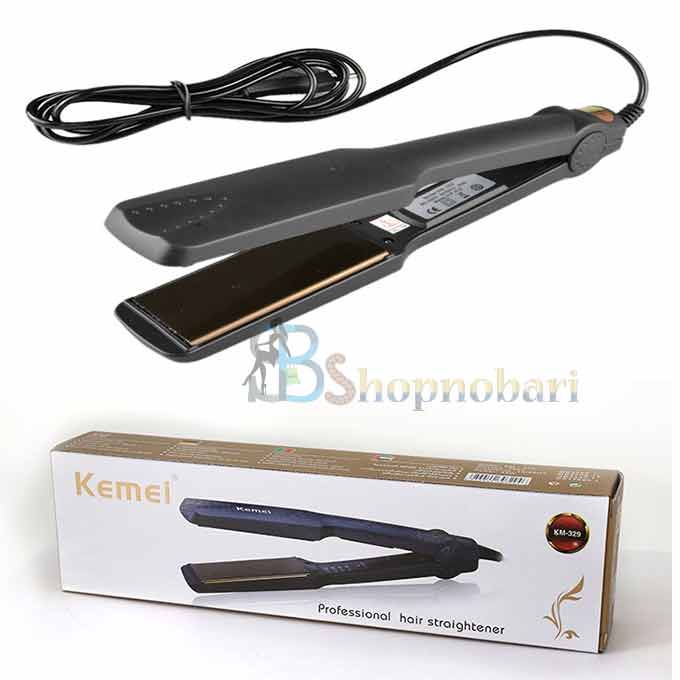 Kemei-KM-329-Professional-Hairstyling-Flat-Iron-Styling-Professional-Hair-Straightener-styling-tools-tongs-Hair-Straightener-shopnobari