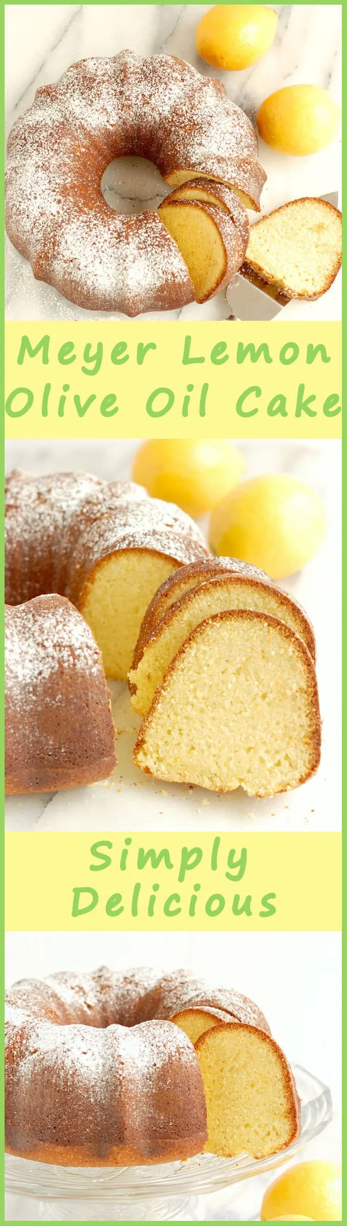 Meyer Lemon Olive Oil Cake - Baking Sense