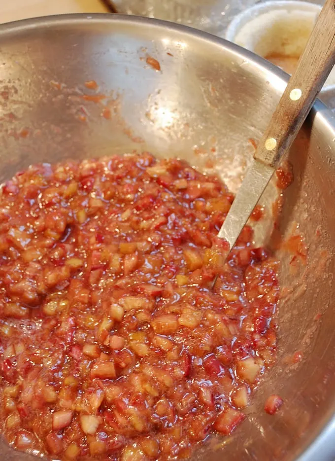 rhubarb filling