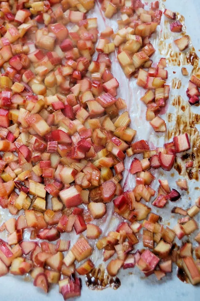 roasted rhubarb