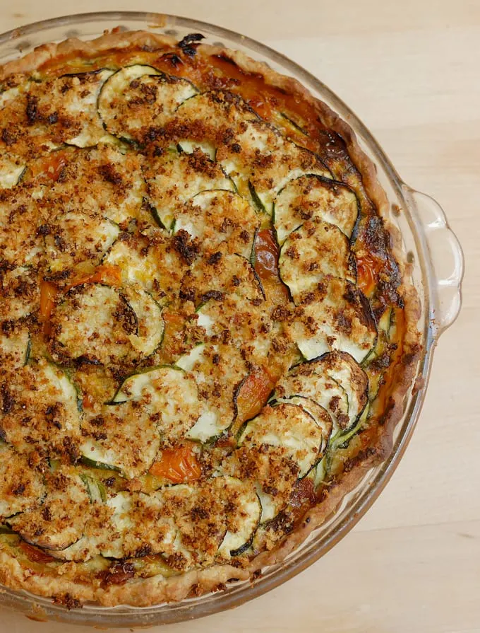 a zucchini pie