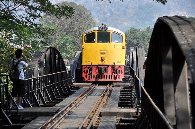 The famous Bridge on the River Kwai, Thailand